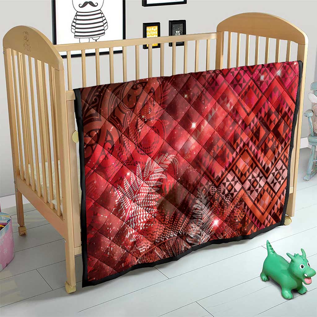 Aotearoa Taniko Matariki Quilt Cosmic Red LT7 - Polynesian Pride