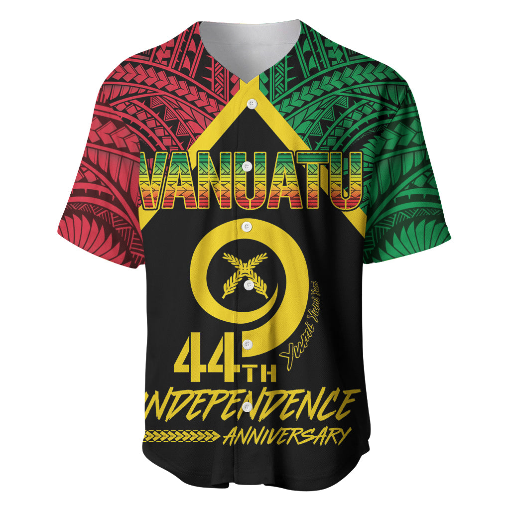 Vanuatu 44th Independence Anniversary Baseball Jersey LT7 Colorful - Polynesian Pride