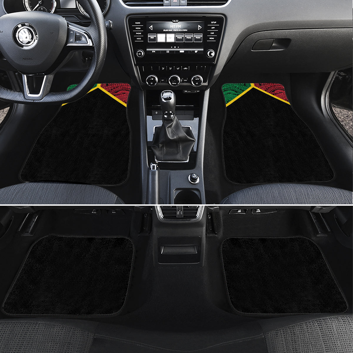 Vanuatu 44th Independence Anniversary Car Mats LT7 Set 4pcs Colorful - Polynesian Pride