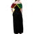 Vanuatu 44th Independence Anniversary Family Matching Off Shoulder Maxi Dress and Hawaiian Shirt