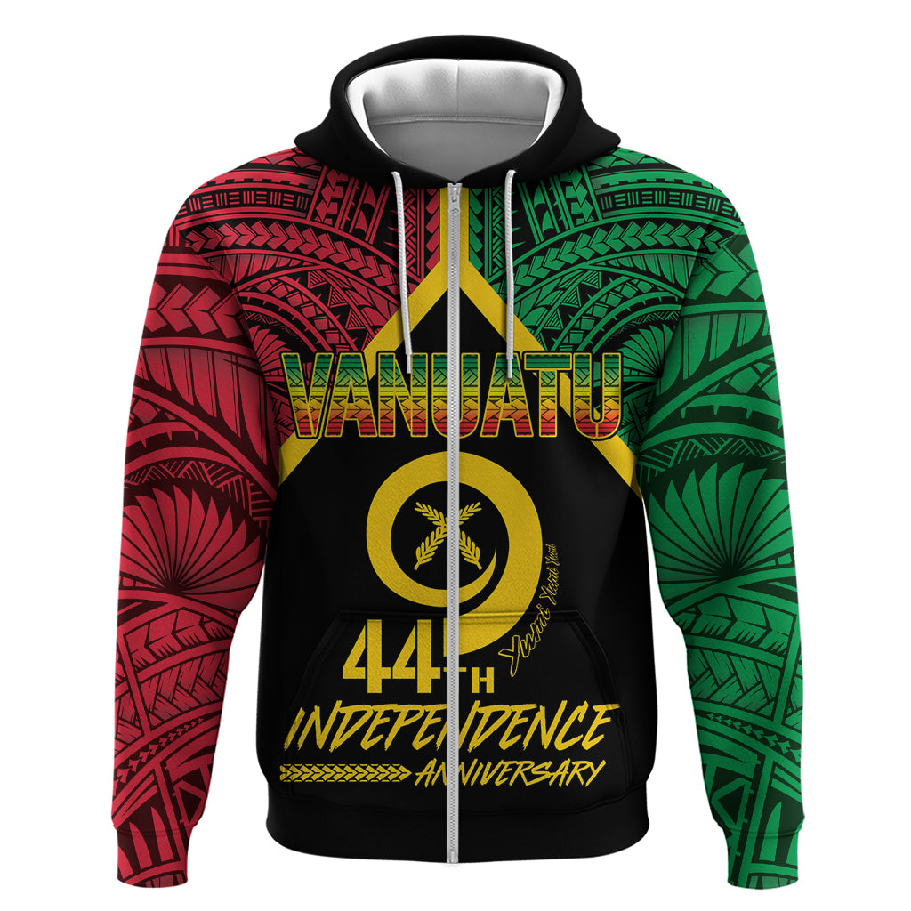 Vanuatu 44th Independence Anniversary Hoodie LT7 Zip Hoodie Colorful - Polynesian Pride