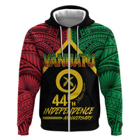 Vanuatu 44th Independence Anniversary Hoodie LT7 Zip Hoodie Colorful - Polynesian Pride