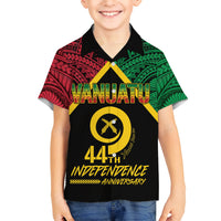 Vanuatu 44th Independence Anniversary Kid Hawaiian Shirt LT7 Kid Colorful - Polynesian Pride