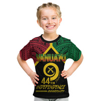 Vanuatu 44th Independence Anniversary Kid T Shirt LT7 Colorful - Polynesian Pride