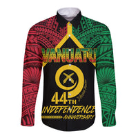 Vanuatu 44th Independence Anniversary Long Sleeve Button Shirt LT7 Unisex Colorful - Polynesian Pride