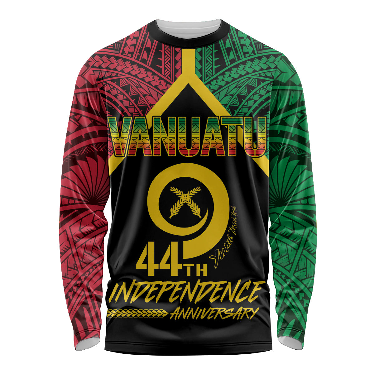 Vanuatu 44th Independence Anniversary Long Sleeve Shirt LT7 Unisex Colorful - Polynesian Pride