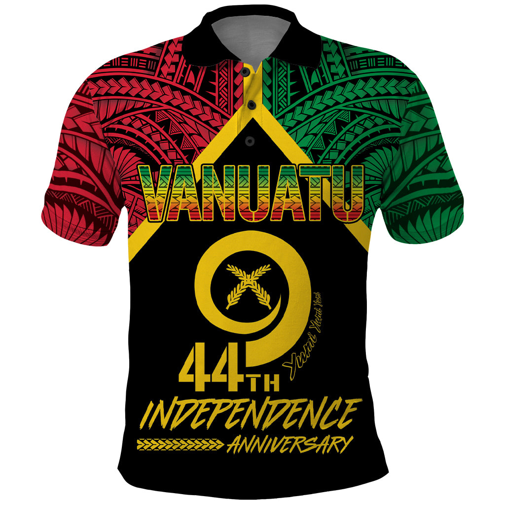 Vanuatu 44th Independence Anniversary Polo Shirt LT7 Colorful - Polynesian Pride