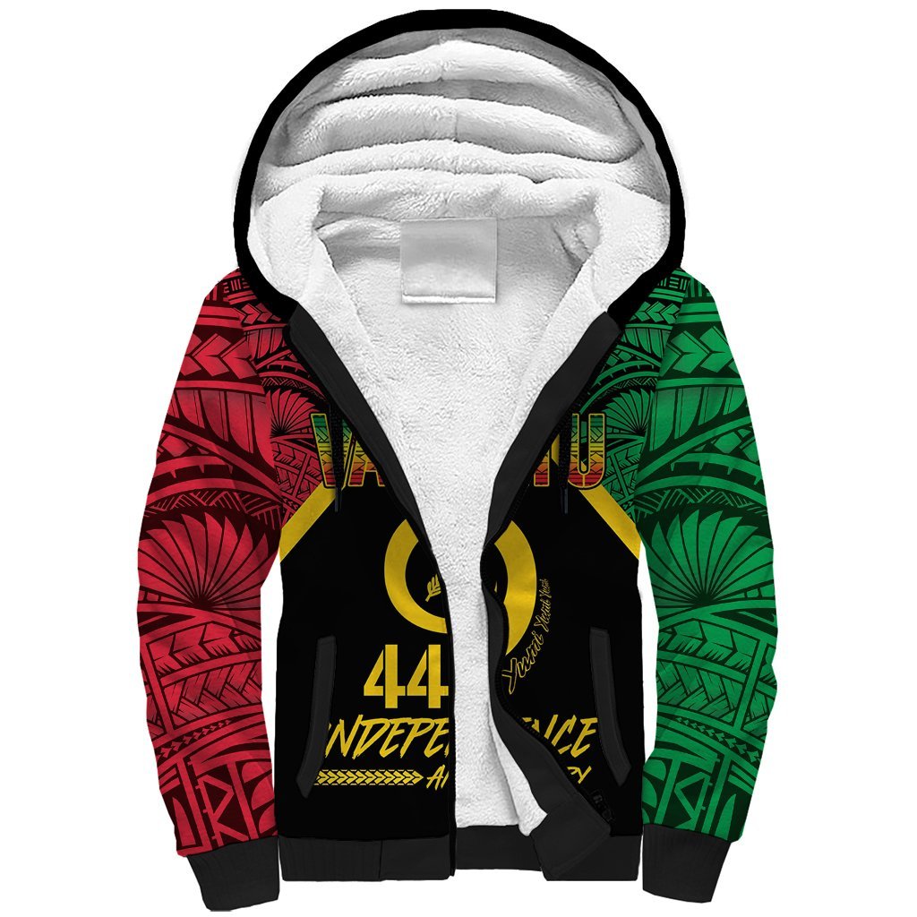 Vanuatu 44th Independence Anniversary Sherpa Hoodie LT7 Unisex Colorful - Polynesian Pride