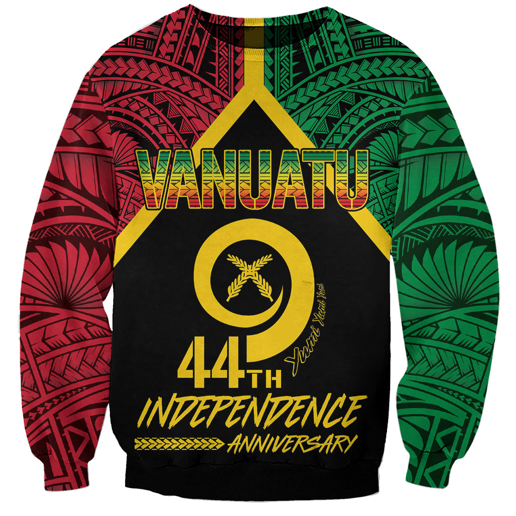 Vanuatu 44th Independence Anniversary Sweatshirt LT7 Unisex Colorful - Polynesian Pride