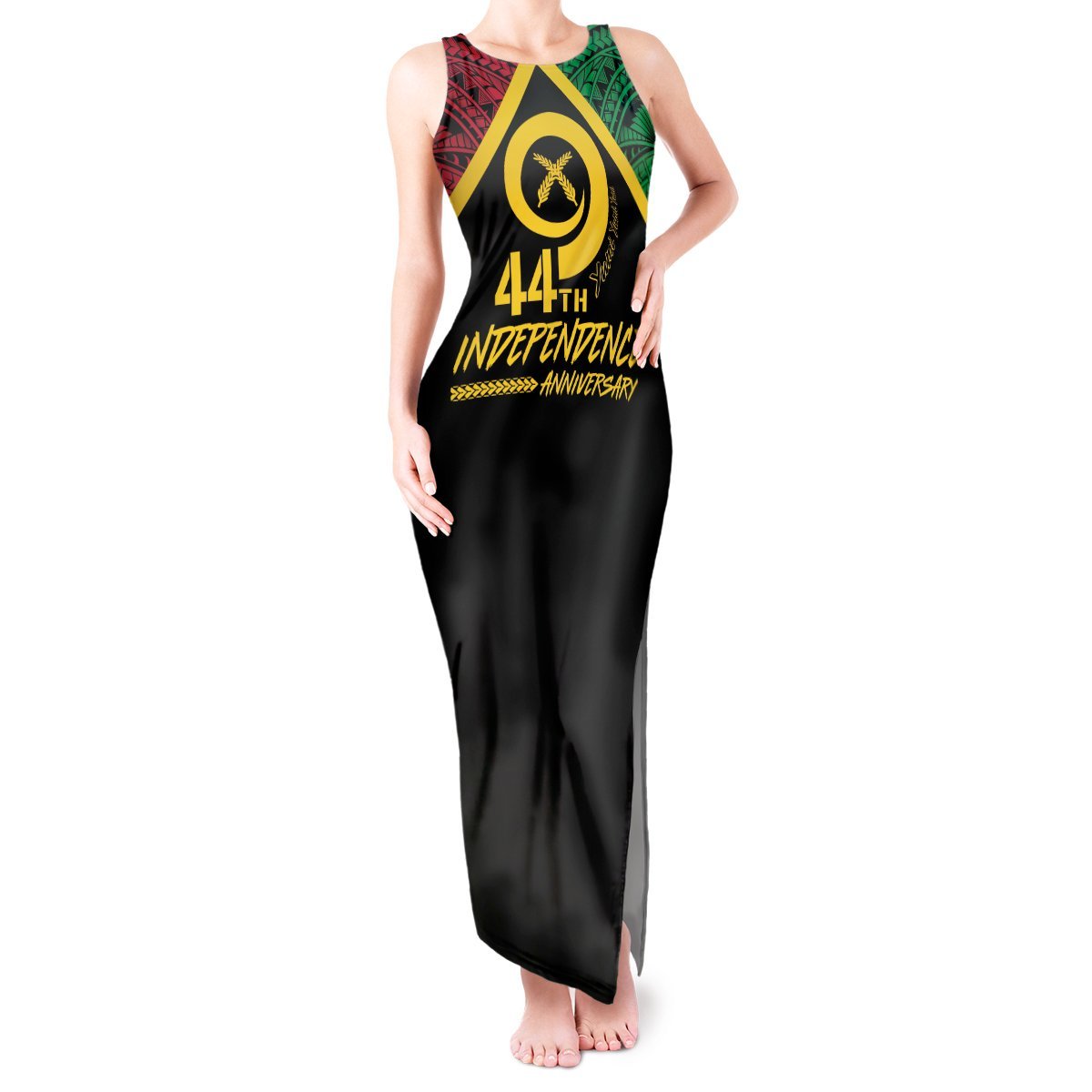 Vanuatu 44th Independence Anniversary Tank Maxi Dress LT7 Women Colorful - Polynesian Pride