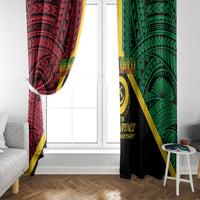 Vanuatu 44th Independence Anniversary Window Curtain LT7 - Polynesian Pride