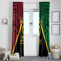 Vanuatu 44th Independence Anniversary Window Curtain LT7 - Polynesian Pride