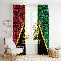 Vanuatu 44th Independence Anniversary Window Curtain LT7 - Polynesian Pride