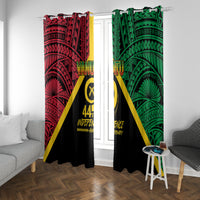 Vanuatu 44th Independence Anniversary Window Curtain LT7 With Grommets Colorful - Polynesian Pride