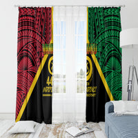 Vanuatu 44th Independence Anniversary Window Curtain LT7 - Polynesian Pride
