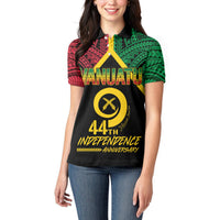 Vanuatu 44th Independence Anniversary Women Polo Shirt LT7 - Polynesian Pride