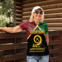 Vanuatu 44th Independence Anniversary Women Polo Shirt LT7 - Polynesian Pride