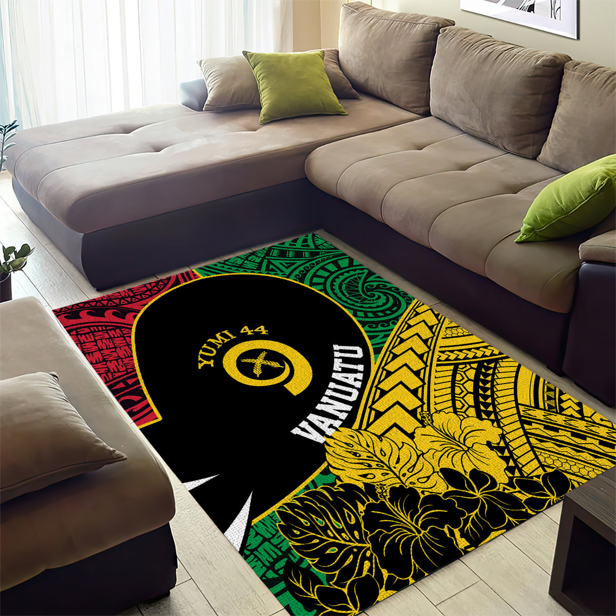 Vanuatu Independence Day Yumi 44 Area Rug LT7 - Polynesian Pride