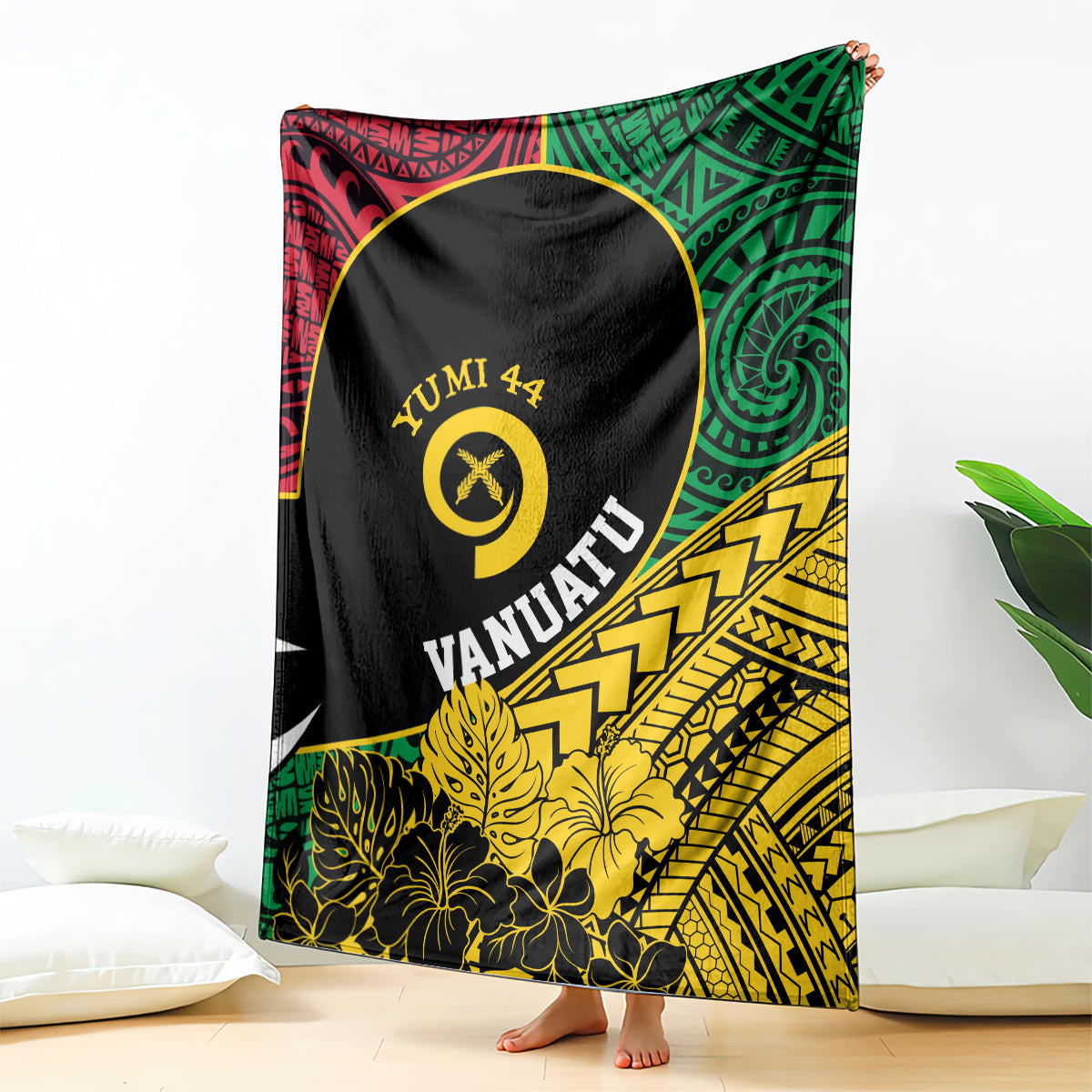 Vanuatu Independence Day Yumi 44 Blanket LT7 - Polynesian Pride