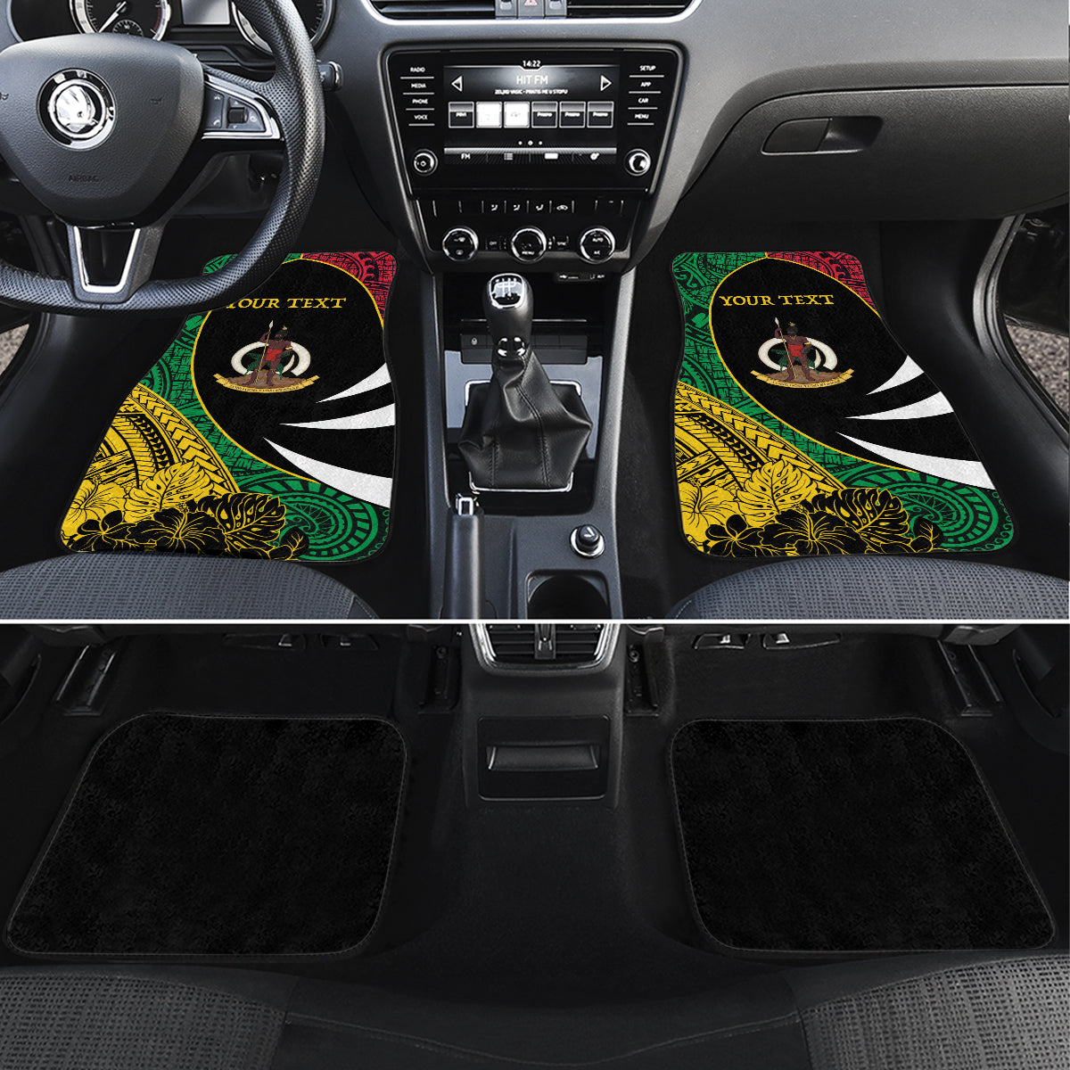 Vanuatu Independence Day Yumi 44 Car Mats LT7 Set 4pcs Colorful - Polynesian Pride