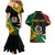 Vanuatu Independence Day Yumi 44 Couples Matching Mermaid Dress and Hawaiian Shirt