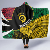 Vanuatu Independence Day Yumi 44 Hooded Blanket LT7 - Polynesian Pride