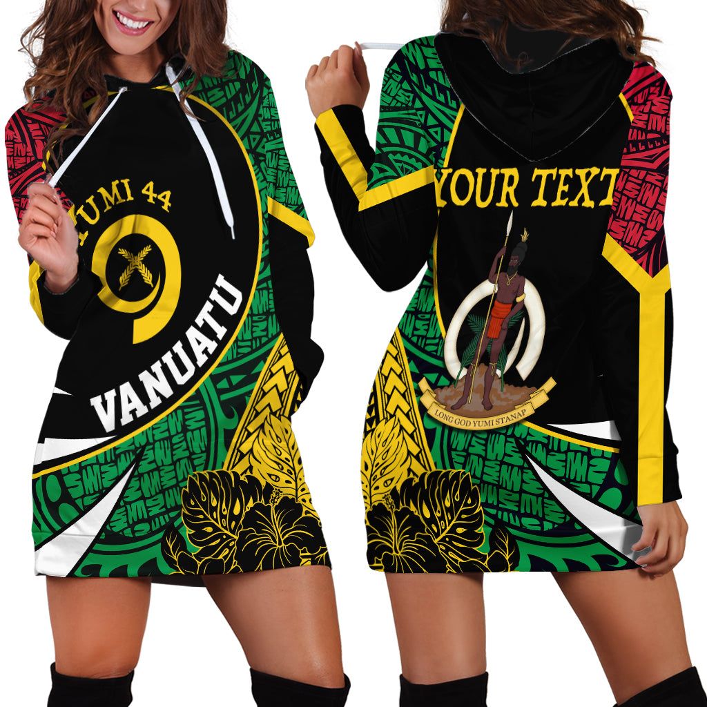 Vanuatu Independence Day Yumi 44 Hoodie Dress LT7 - Polynesian Pride
