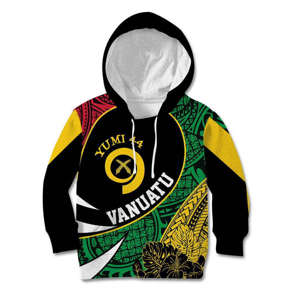 Vanuatu Independence Day Yumi 44 Kid Hoodie LT7 Hoodie Colorful - Polynesian Pride