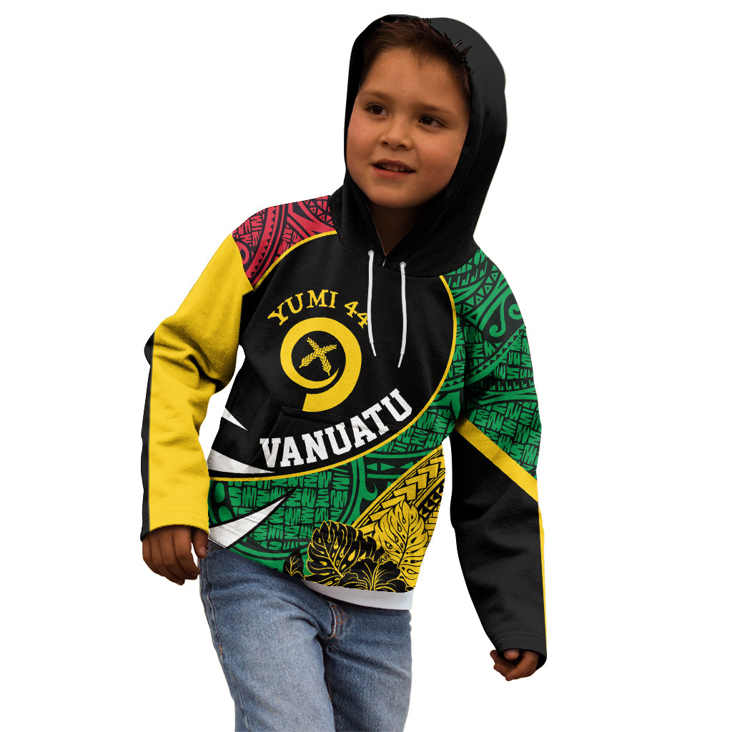 Vanuatu Independence Day Yumi 44 Kid Hoodie LT7 - Polynesian Pride