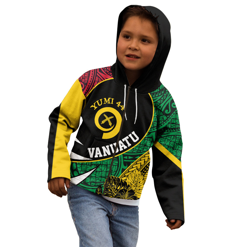 Vanuatu Independence Day Yumi 44 Kid Hoodie LT7 - Polynesian Pride