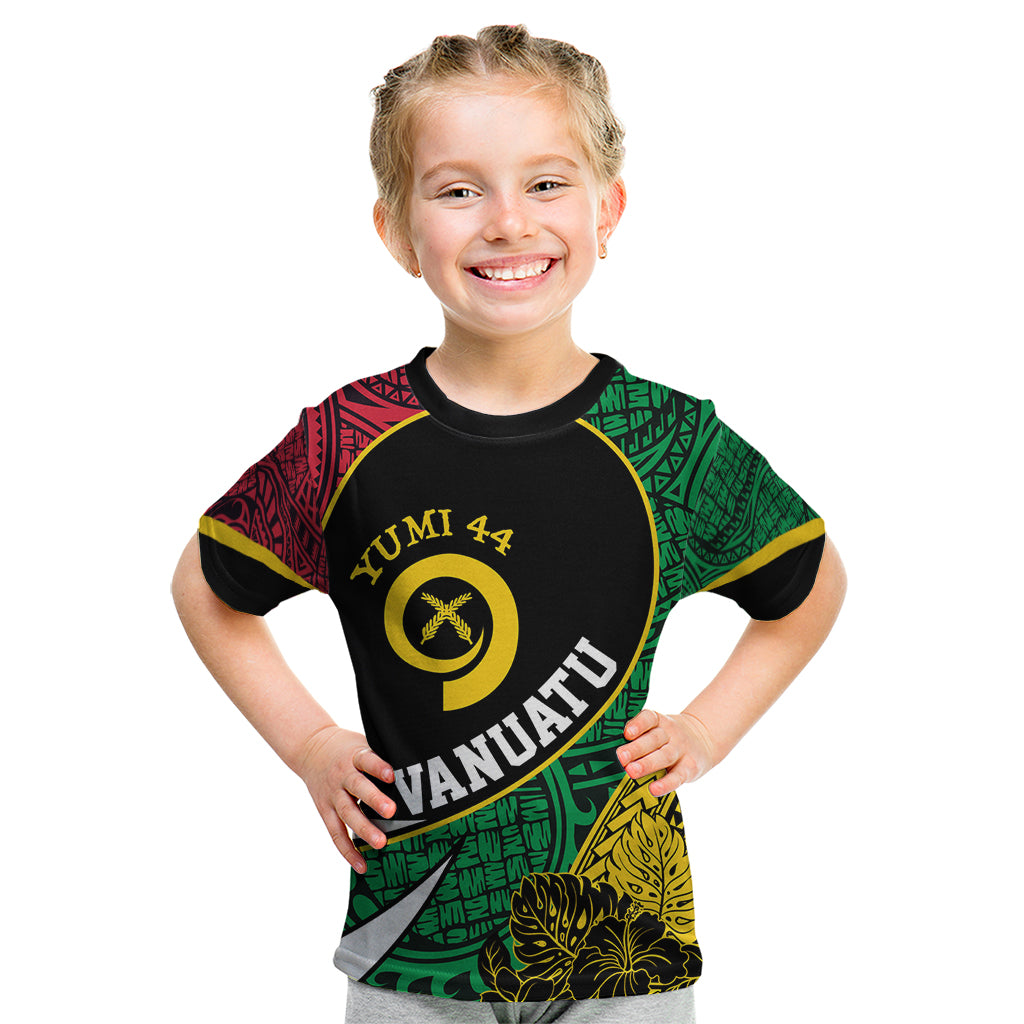 Vanuatu Independence Day Yumi 44 Kid T Shirt LT7 Colorful - Polynesian Pride