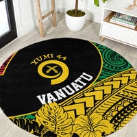 Vanuatu Independence Day Yumi 44 Round Carpet LT7 Colorful - Polynesian Pride
