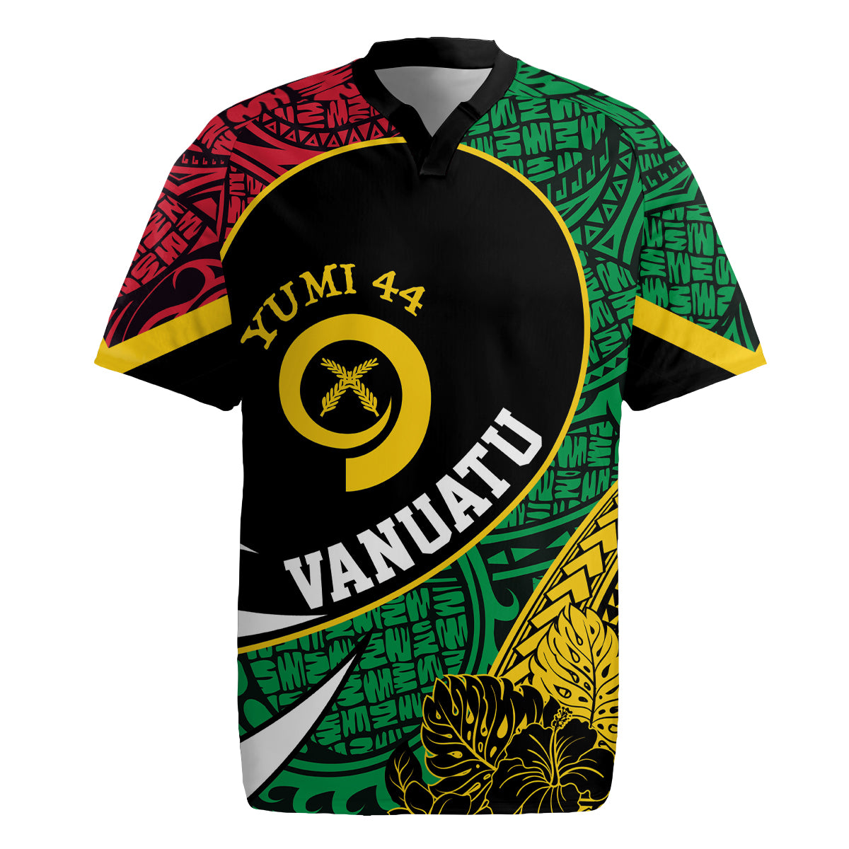 Vanuatu Independence Day Yumi 44 Rugby Jersey LT7 Colorful - Polynesian Pride