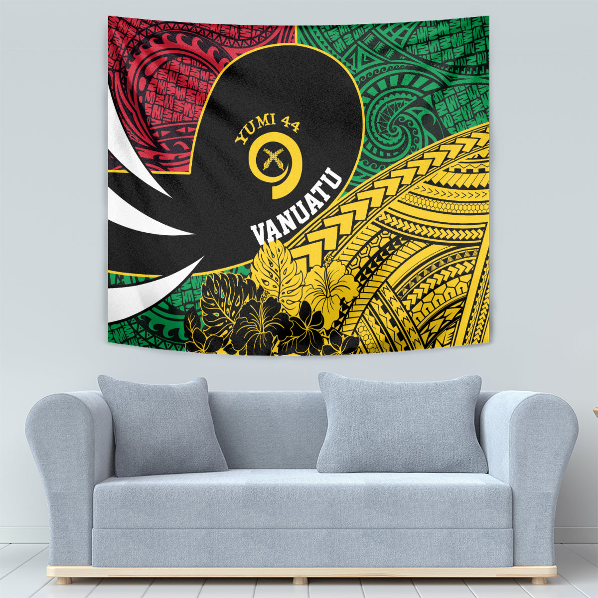 Vanuatu Independence Day Yumi 44 Tapestry LT7 - Polynesian Pride