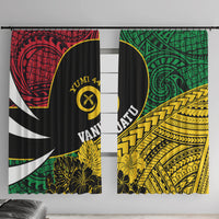 Vanuatu Independence Day Yumi 44 Window Curtain LT7 With Hooks Colorful - Polynesian Pride