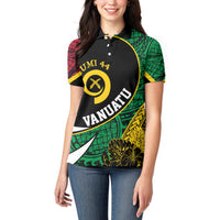 Vanuatu Independence Day Yumi 44 Women Polo Shirt LT7 - Polynesian Pride