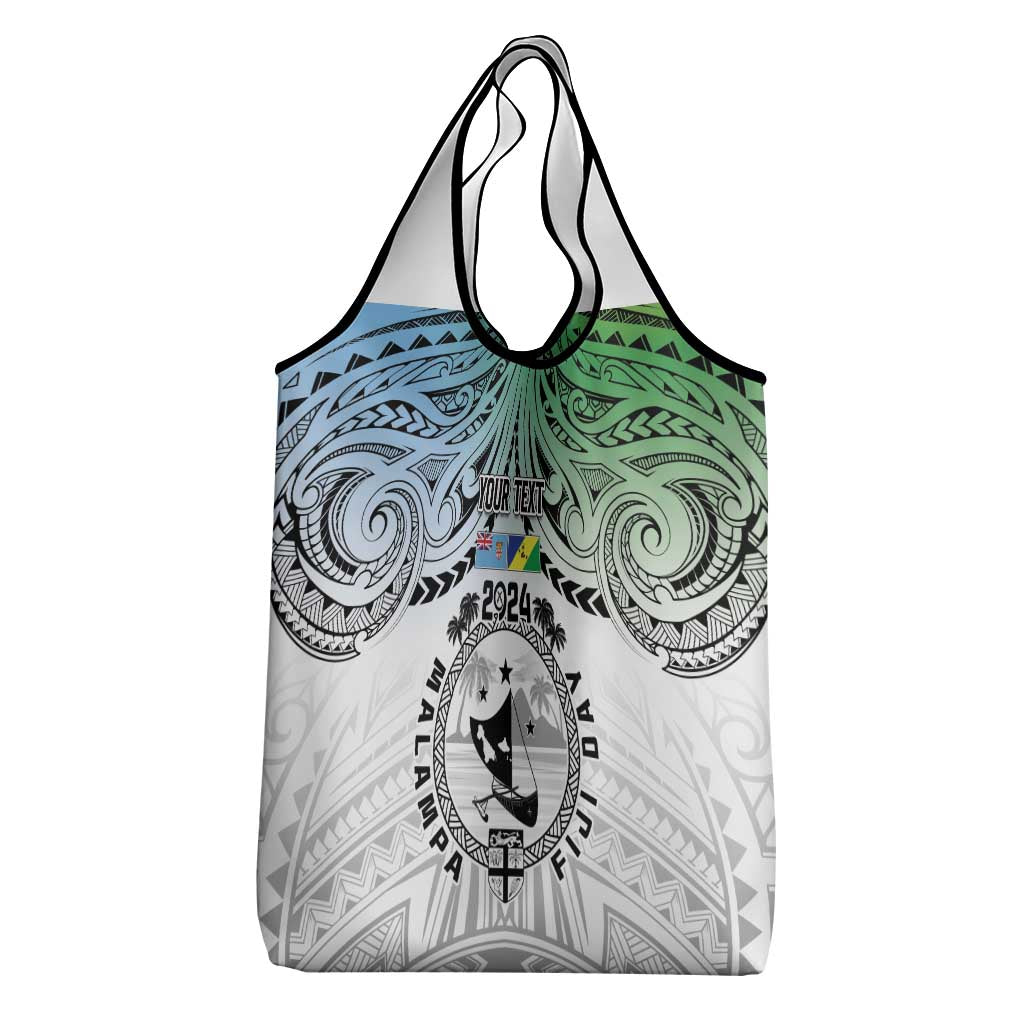 Malampa Fiji Day Grocery Bag Gradient Style LT7 - Polynesian Pride