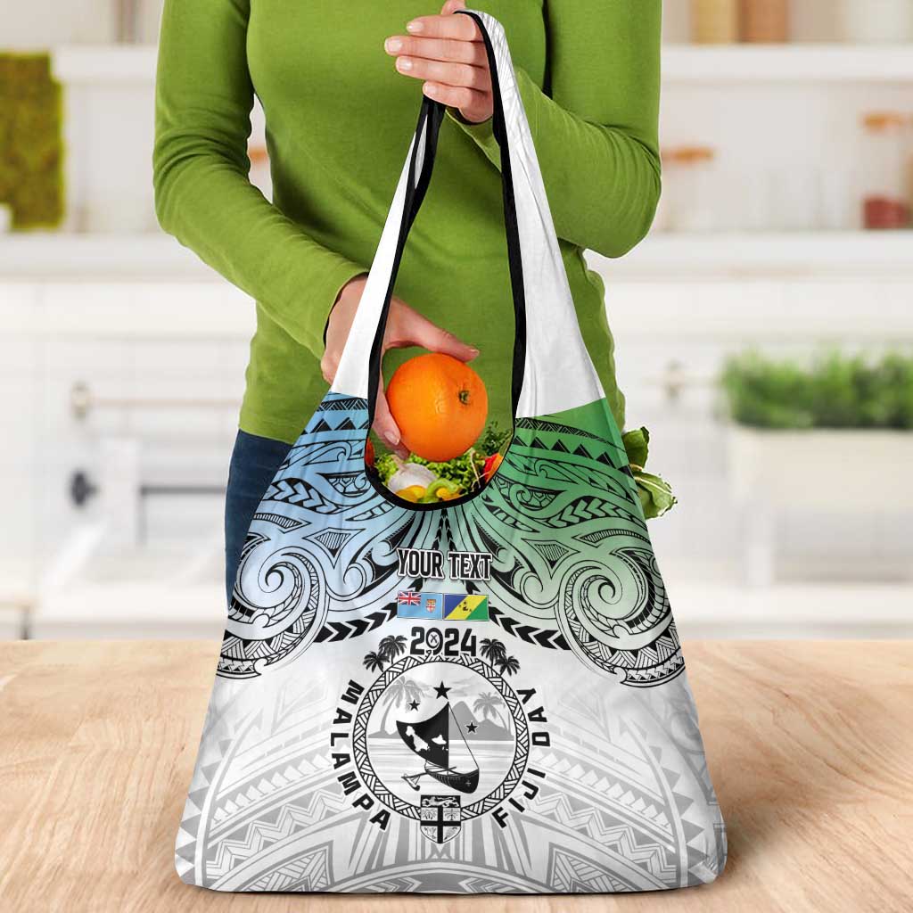 Malampa Fiji Day Grocery Bag Gradient Style LT7 - Polynesian Pride