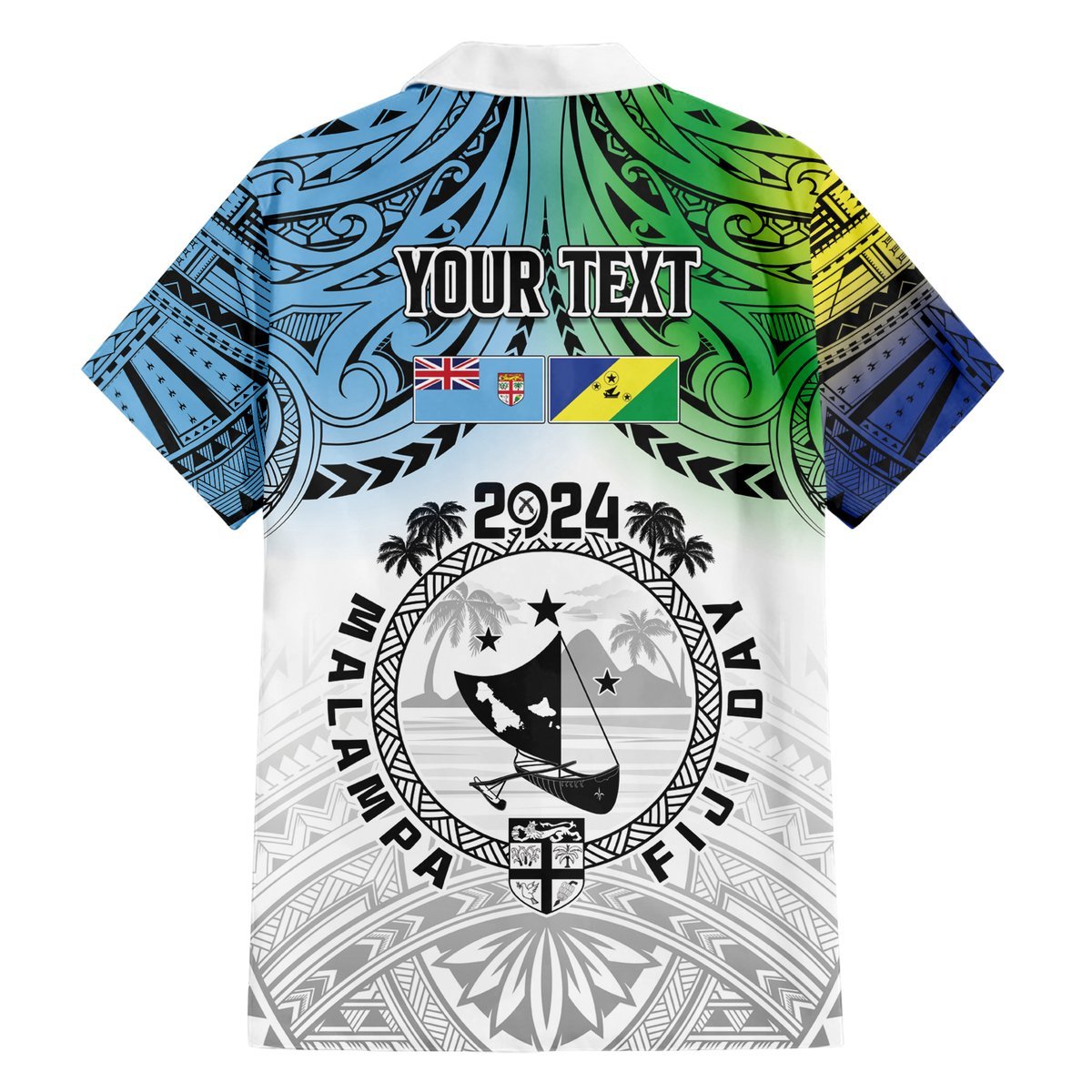 Malampa Fiji Day Hawaiian Shirt Gradient Style LT7 - Polynesian Pride