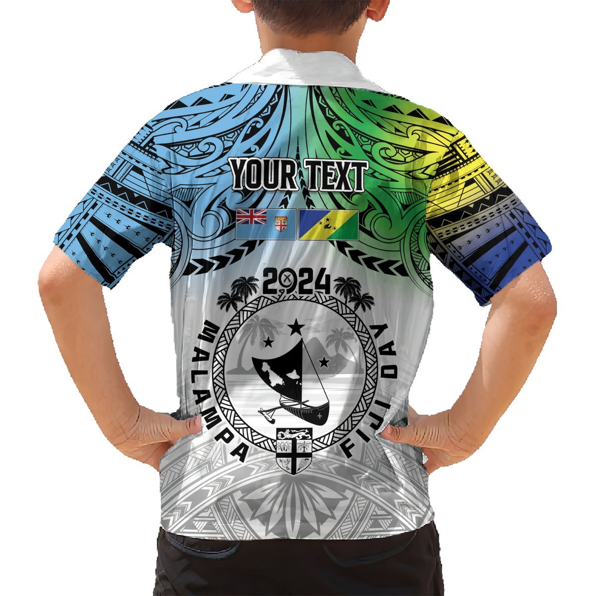 Malampa Fiji Day Hawaiian Shirt Gradient Style LT7 - Polynesian Pride