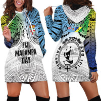 Malampa Fiji Day Hoodie Dress Gradient Style LT7 - Polynesian Pride