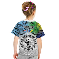 Malampa Fiji Day Kid T Shirt Gradient Style LT7 - Polynesian Pride