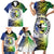 Malampa Day Family Matching Short Sleeve Bodycon Dress and Hawaiian Shirt Emblem Gradient Style