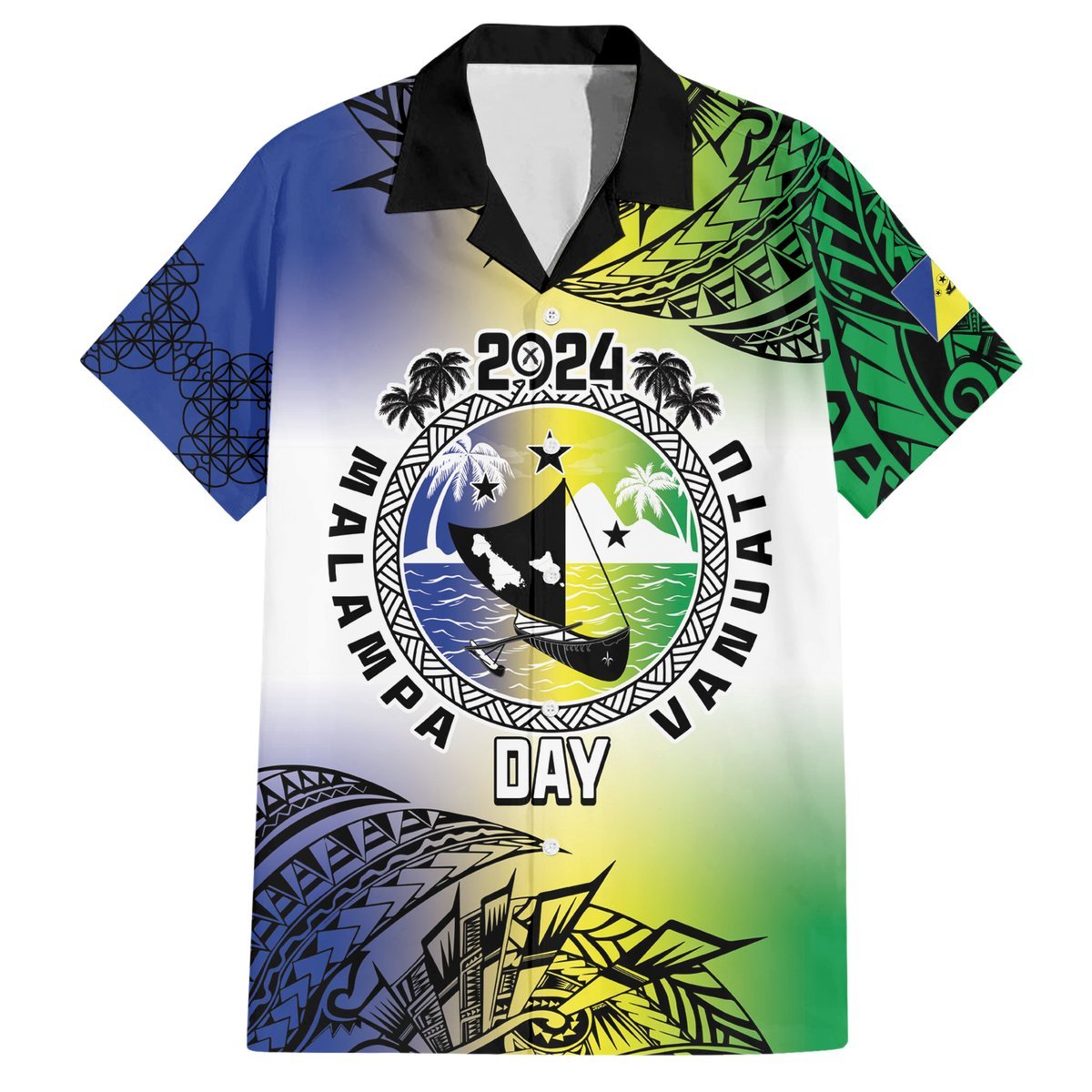 Malampa Day Hawaiian Shirt Emblem Gradient Style LT7 Colorful - Polynesian Pride