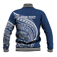 Tonga Queen Salote College Personalized Baseball Jacket Ngatu Tokelaufeletoa Motifs LT7 - Polynesian Pride