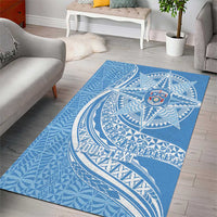 Tonga Apifo'ou Kolisi Personalized Area Rug Ngatu Tokelaufeletoa Motifs LT7 - Polynesian Pride