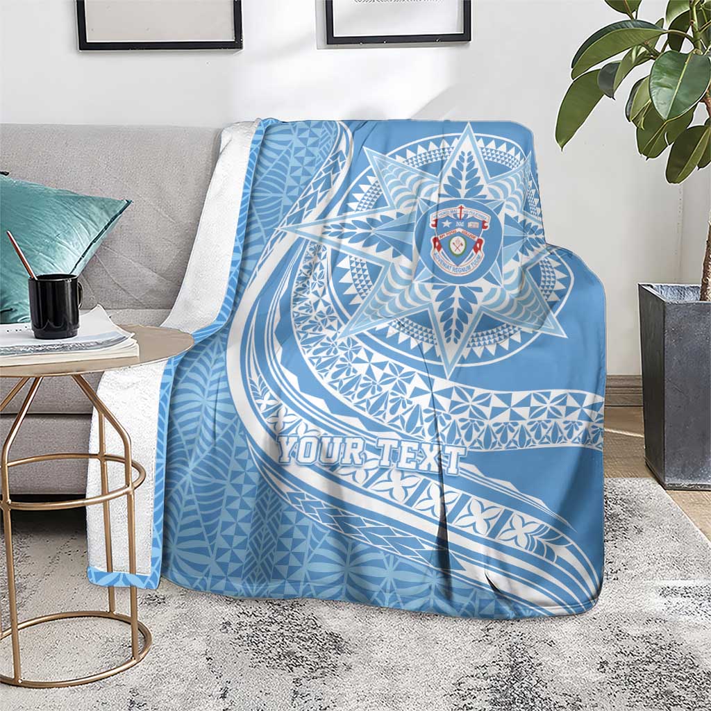 Tonga Apifo'ou Kolisi Personalized Blanket Ngatu Tokelaufeletoa Motifs LT7 - Polynesian Pride
