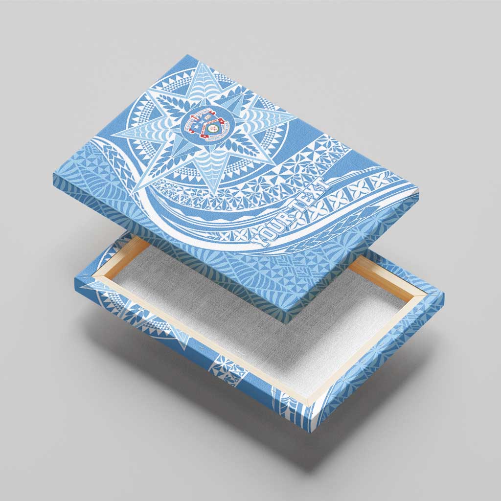 Tonga Apifo'ou Kolisi Personalized Canvas Wall Art Ngatu Tokelaufeletoa Motifs LT7 - Polynesian Pride