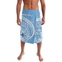 Tonga Apifo'ou Kolisi Personalized Lavalava Ngatu Tokelaufeletoa Motifs LT7 Light Blue - Polynesian Pride