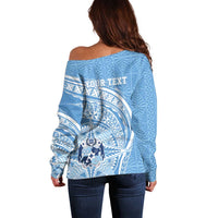 Tonga Apifo'ou Kolisi Personalized Off Shoulder Sweater Ngatu Tokelaufeletoa Motifs LT7 - Polynesian Pride